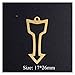 YUNGYE 5pcs/Lot- Weltkarte DIY. Charms 100% Edelstahl Puzzle- Anschlüsse Charm Arrow Schmuck Anhänger (Metal Color : T668-2x5)