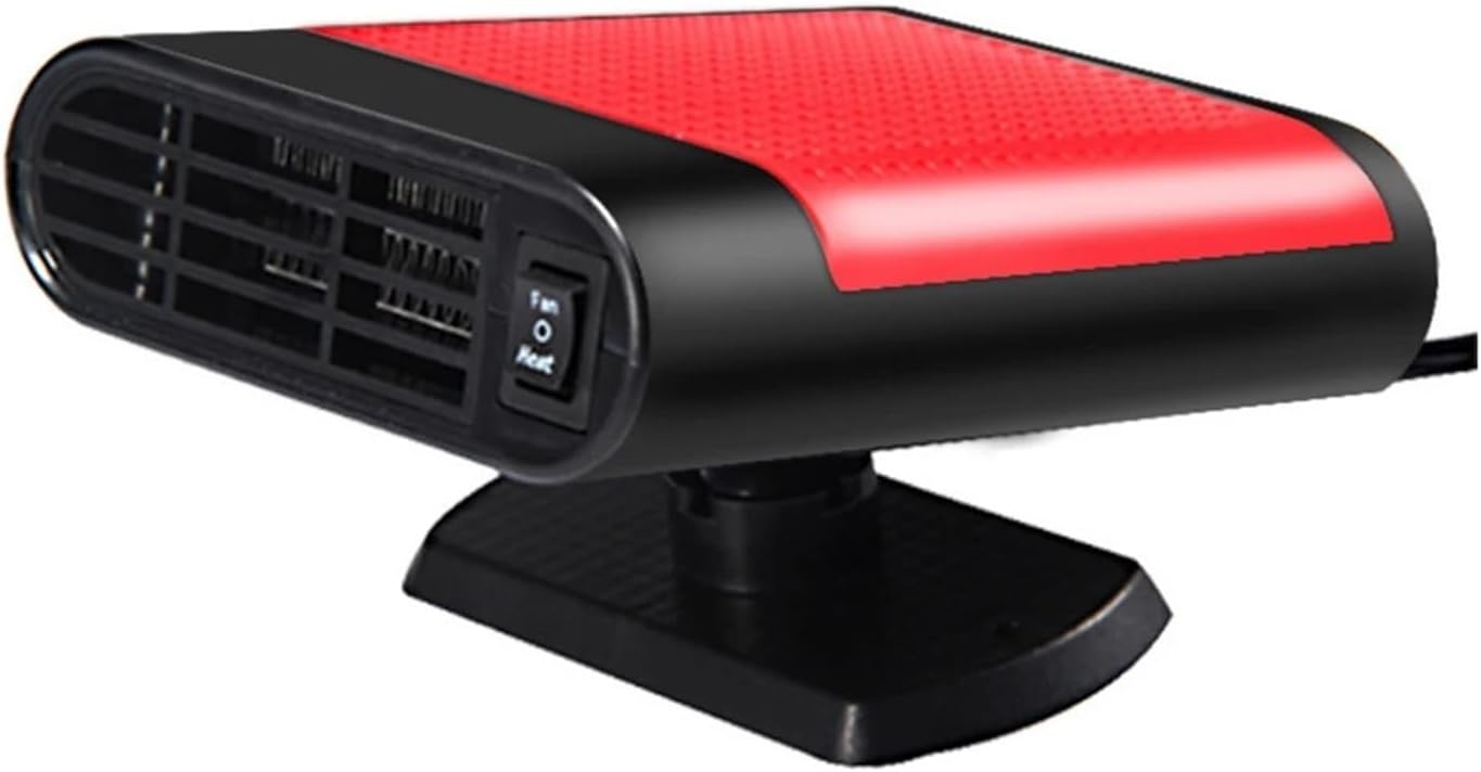 Calefactor Eléctrico Portátil 12V con Rotación 360° para Auto