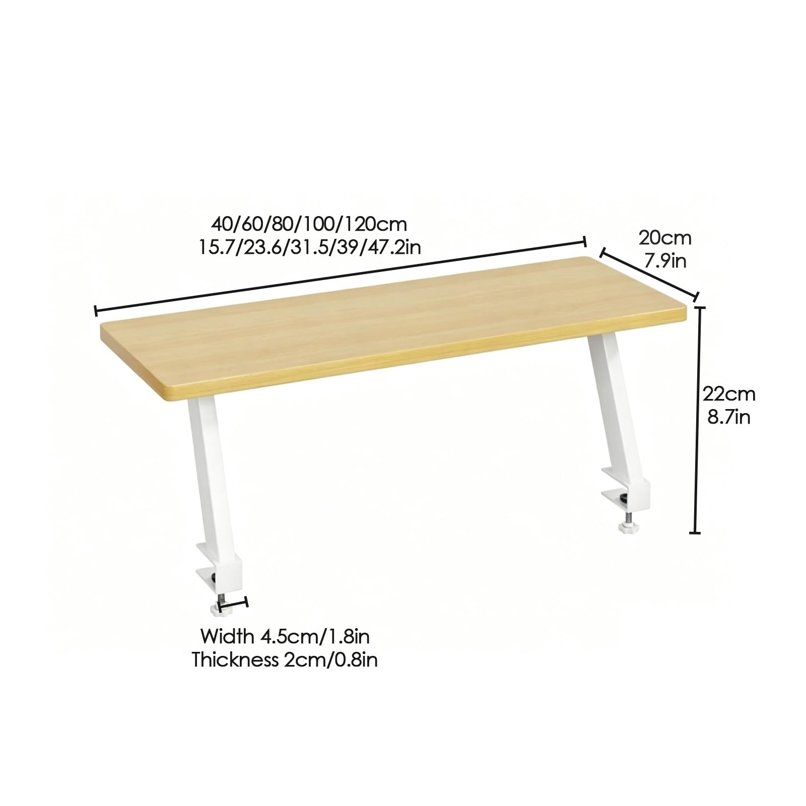 Generico Scaffale For Organizer Da Scrivania Con Morsetto, Espositore Da Tavolo Con Morsetto For Libri, Piante, Articoli Di Cancelleria