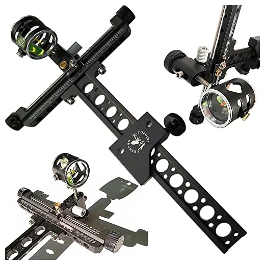Compound Bow Sight 1 Pin with 4X Lens for Outdoor Shooting Training Target Tractice Suitable for Right Hand