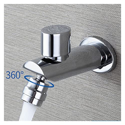 Robinet mural décoratif vintage en laiton pour espace jardin