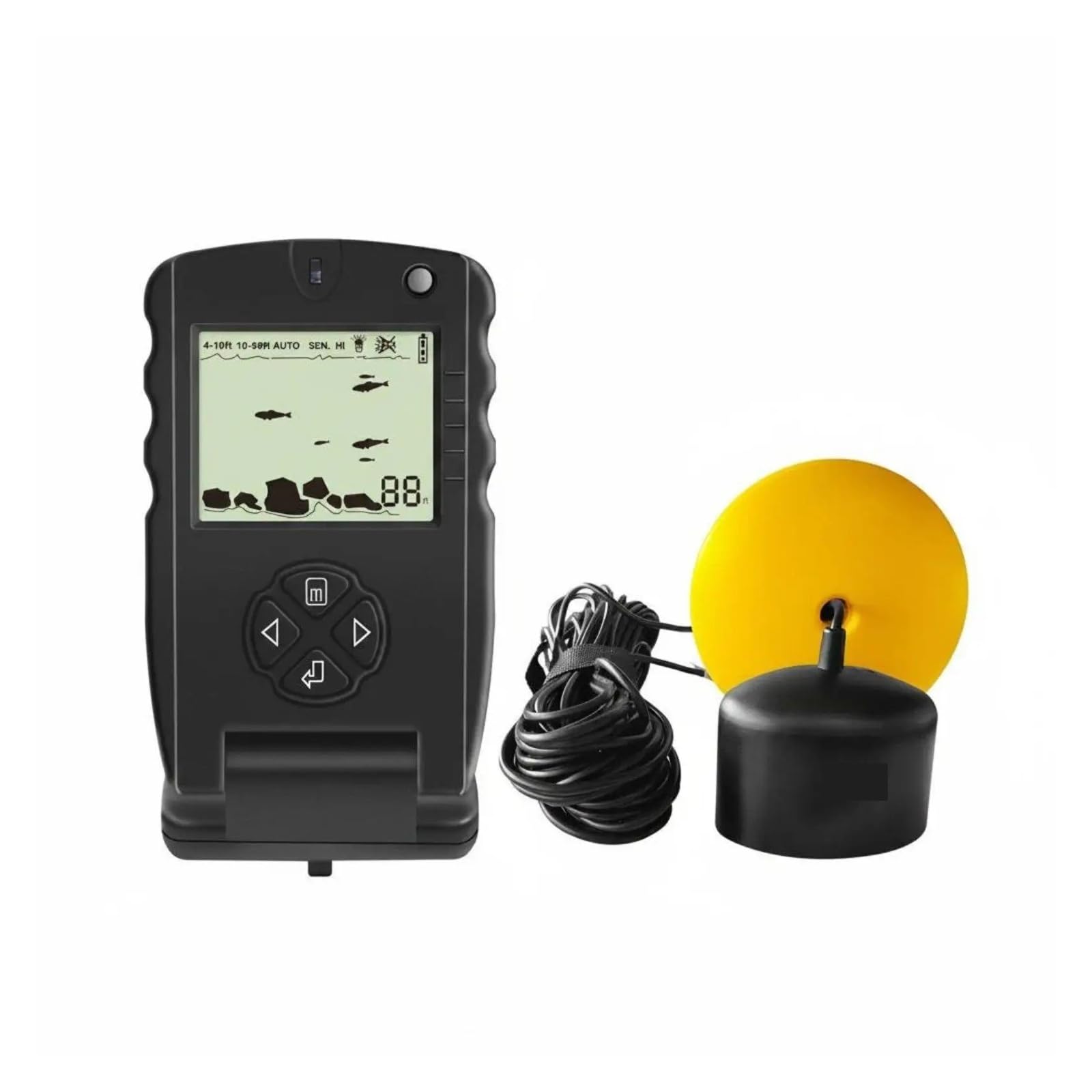 Detector de Peces, Dispositivo de sonda subacuática, Profundidad portátil con Cable, buscador Peces
