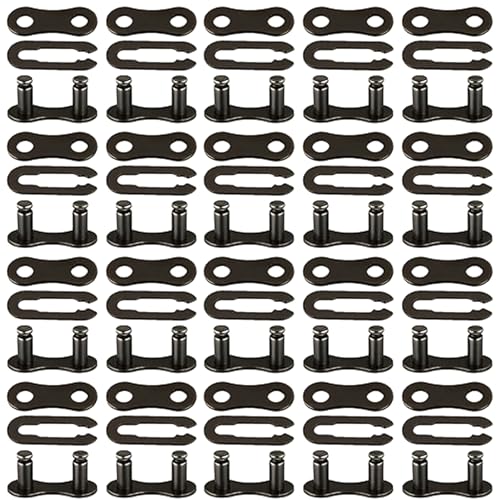 20-Pack Bike Chain Metal Master Link - Removable Quick Split Links for Bicycle, Mini Bike, Mountain Bike and Motorcycle Chain Repair