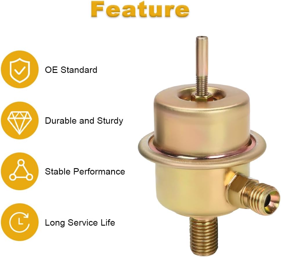 0280161007 Fuel Pressure Regulator Damper Compatible with 1976-1982 Benz 280E 280CE 280SE 450SL 450SLC 450SE 450SEL PORSCHE 928 Replacement for 92811023102 A0000780592
