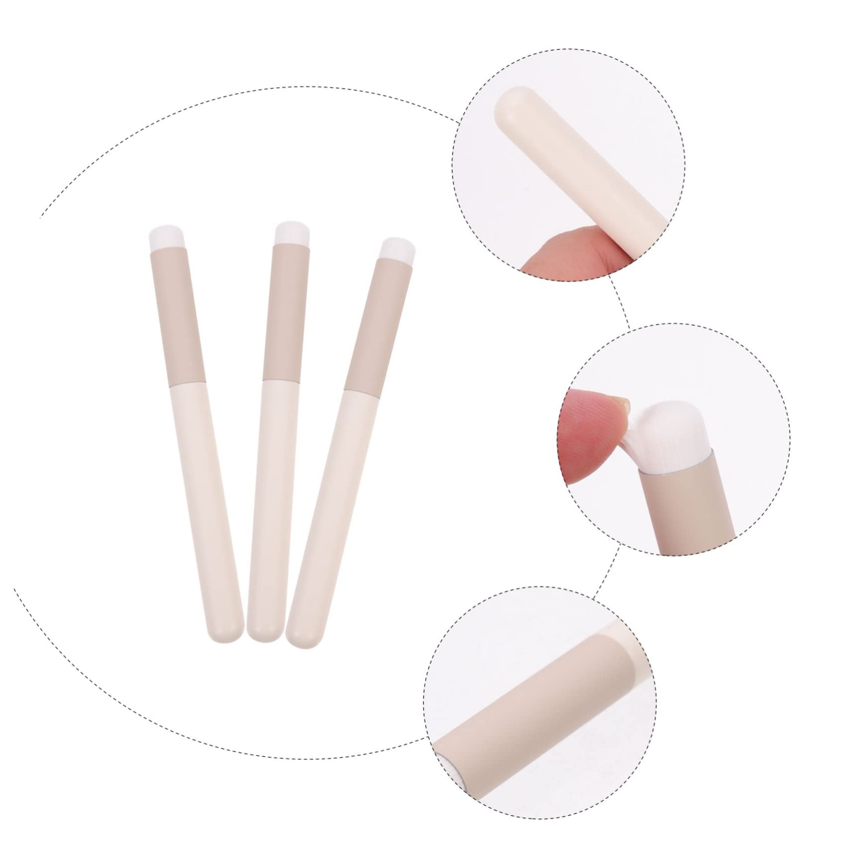 Didiseaon 15pezzi Pennelli Per Trucco Pennello Per Rossetto Pennello Per Correttore e Blush Con Manico Strumento Per Casa e Salone Di Bellezza Per Applicazioni Di Cosmetici Sicuri e Pratici