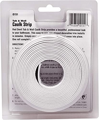 Red Devil Tira de Masilla para Bañera y Pared 1-5/8" x 11', Blanco, Pack 3 miniatura 2