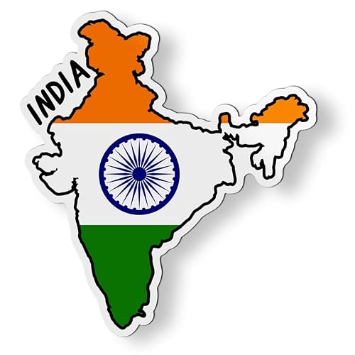 India Map Flag Magnet