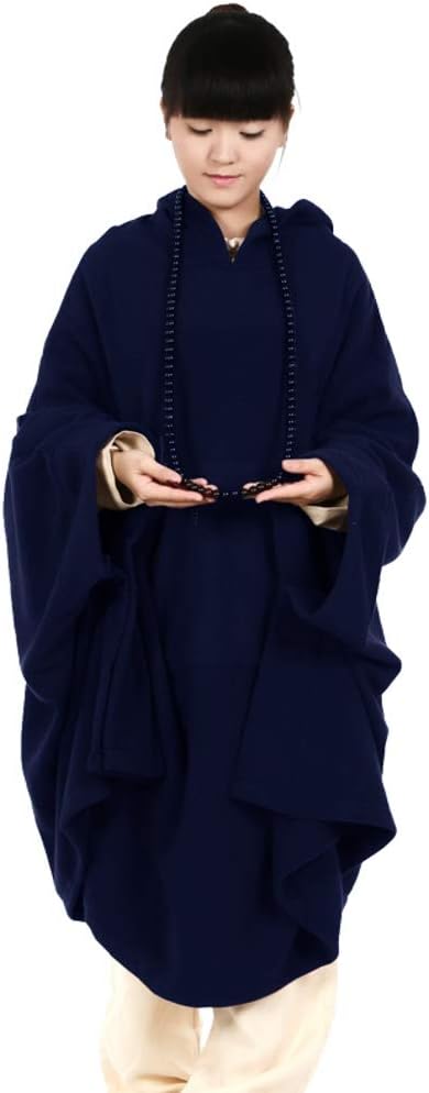 Meditation Buddhist Hooded Cloak Coat Women Men Outfit Oversize Coat