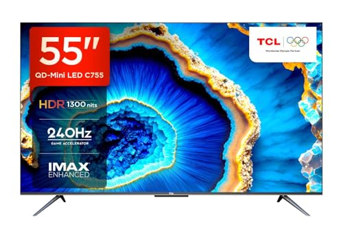Image of TCL 139 cm (55 inches) 4K Ultra HD Smart QD-Mini LED Google TV 55C755 (Black)