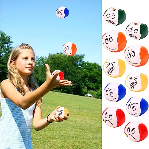 DYOUen Jonglierbälle für Anfänger 12 Stück Jonglierball Set Jonglierbälle Kinder für Drinnen und Draußen (12)