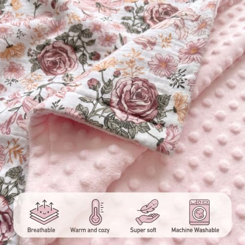 Image of GLLQUEN BABY Muslin Baby Blankets for Boys & Girls, 2-Layer Toddler Blanket