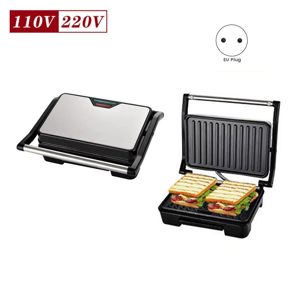 Elektryczna opiekacz do kanapek, mały grill do steków, ogrzewanie, elektryczna forma do pieczenia, toster, przygotowywanie potraw, wtyczka UE