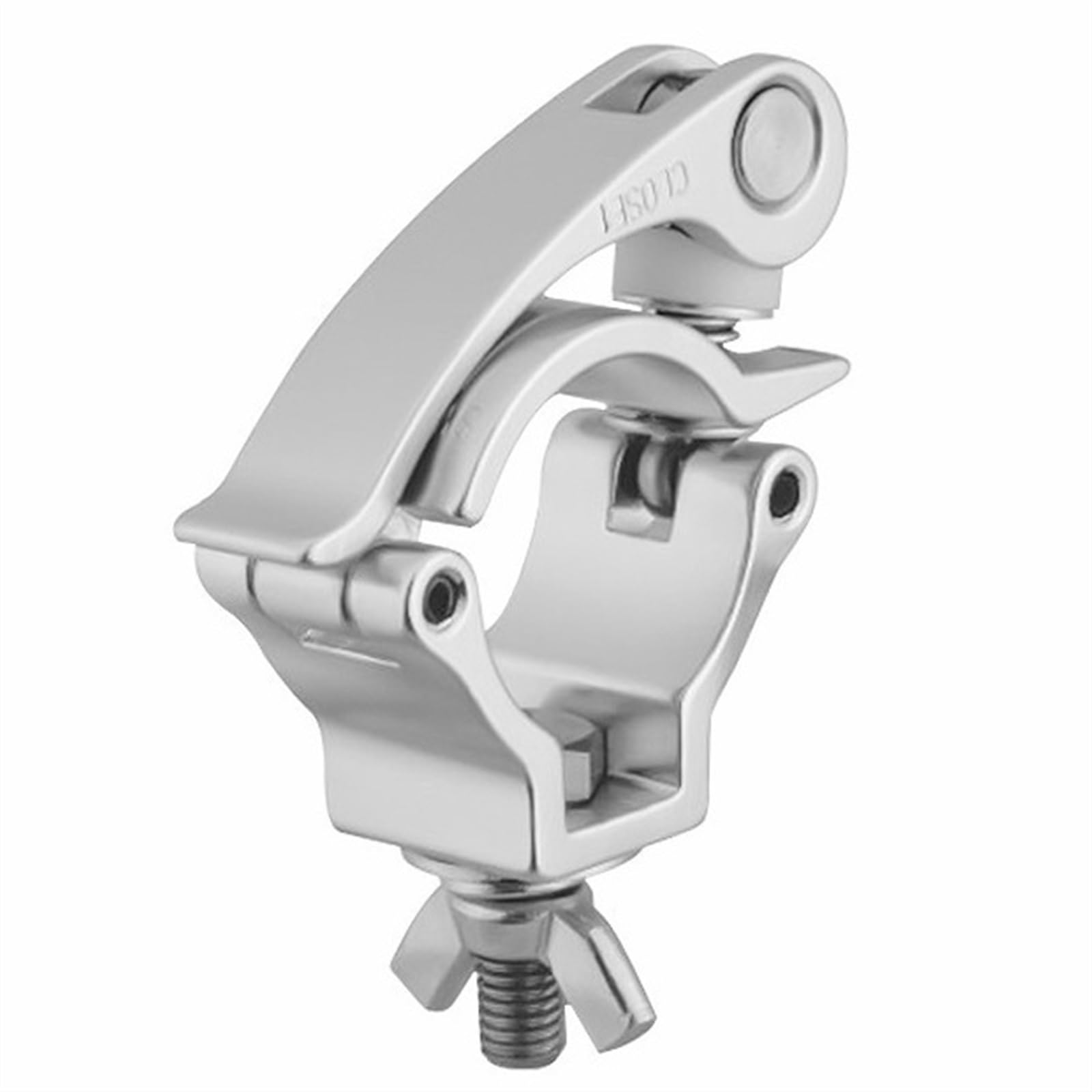 Clamp Quick Release Clamp Aluminum 32-35mm Tube Pipe Quick Release Clamp for F24 Truss Stage Accessories (Size : Silver)