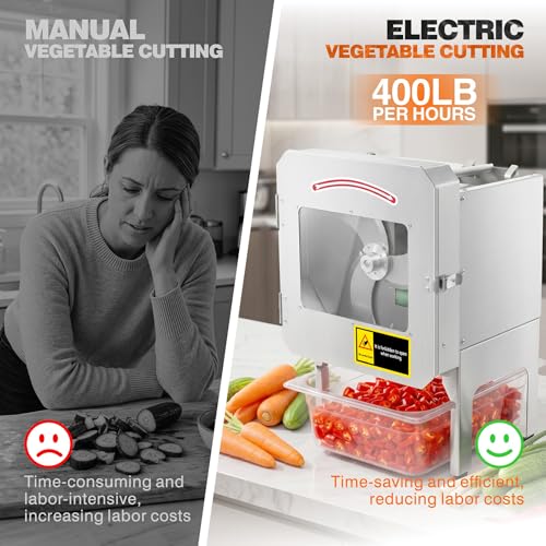 Máquina cortadora eléctrica comercial de cebollín 200W miniatura 2
