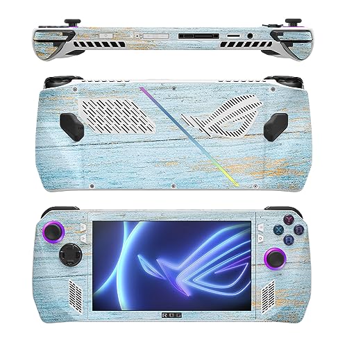 Image of MightySkins Glossy Glitter Skin Compatible with Asus ROG Ally - Distressed Wood | Protective, Durable High-Gloss Glitter Finish | Easy to Apply