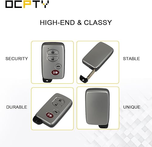 Miniatura 6 de OCPTY 2 unids Flip Key Entry Control remoto sin cortar llavero transmisor reemplazo 06 07 08 09 10 para Toyota Avalonpara Toyota Camry 89904-06041