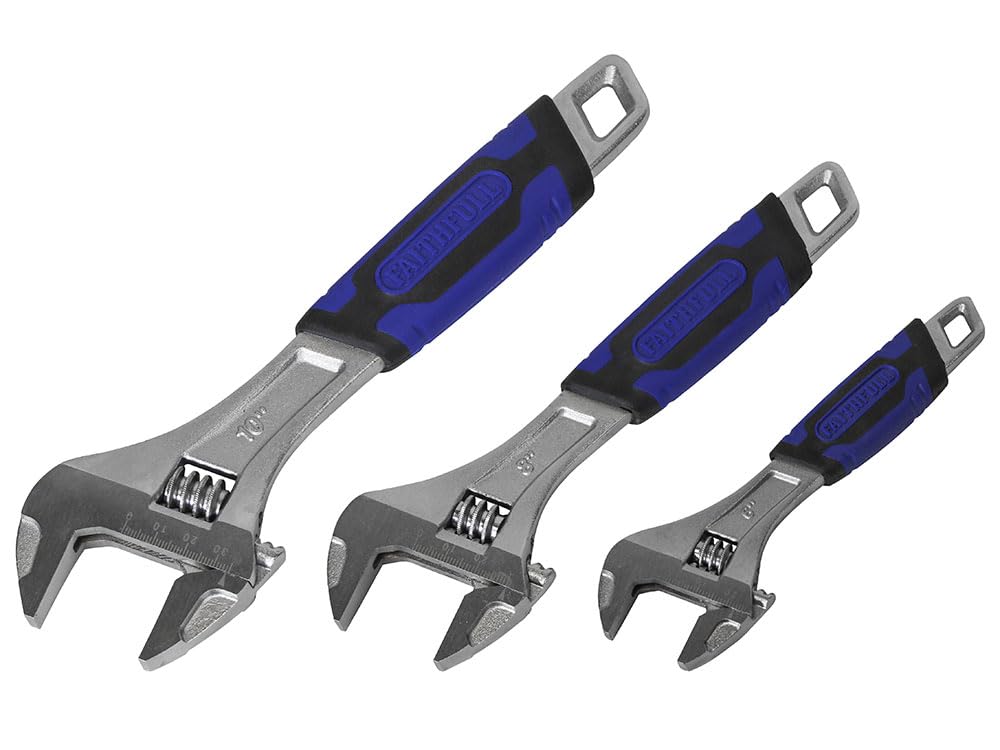 Faithfull FAIAS3PCA Adjustable Spanner Set, 3 Piece FAIAS3PCA |
