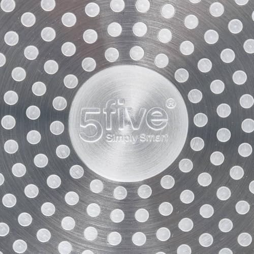 Sauteuse 5five Solstice d28cm aluminium beige évite les projections de graisse