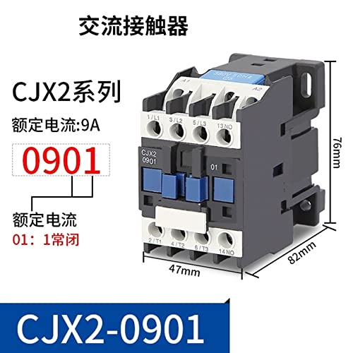 Contacteur ca CJX2-3210 24V triphasé NO pour commande moteur - 5