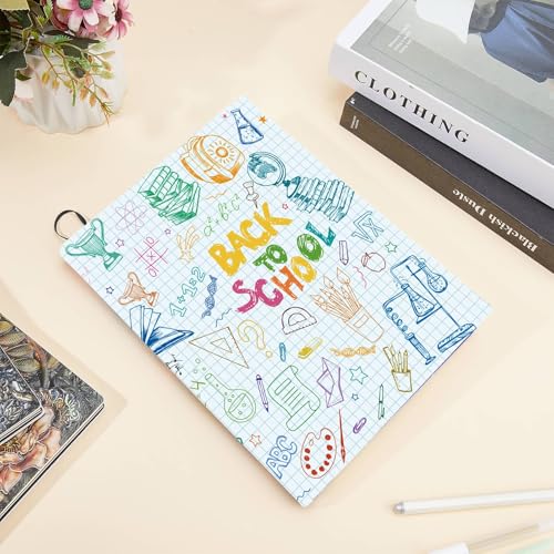 craspire Dehnbarer Buchumschlag Buchumschläge Für Den Schulanfang Stretchstoff Schultasche Bleistift/Buchstaben Design Waschbar Wiederverwendbar Großer Elastischer Buchschutz Aus Nylon Geeignet