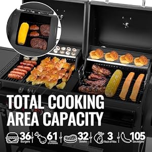 Grills House ZH3005Y 2-Burner Gas and Charcoal Grill Combo Black — photo 4 of 6
