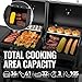 Grills House 2-Burner Gas and Charcoal Grill Combo with Offset Smoker & Side Burner, 34,000 BTU Dual Fuel Grill, 1020 Sq. In. Cooking Area, Ideal for Outdoor Cooking, Black, ZH3005Y-SC