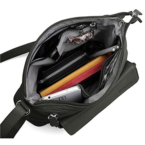 Sac à main cuir nappa gris M pour vous accompagner au bureau comme en soirée - 5