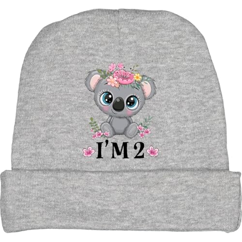 inktastic 2nd Birthday Koala 2 Year Old Girl Baby Beanie Hat