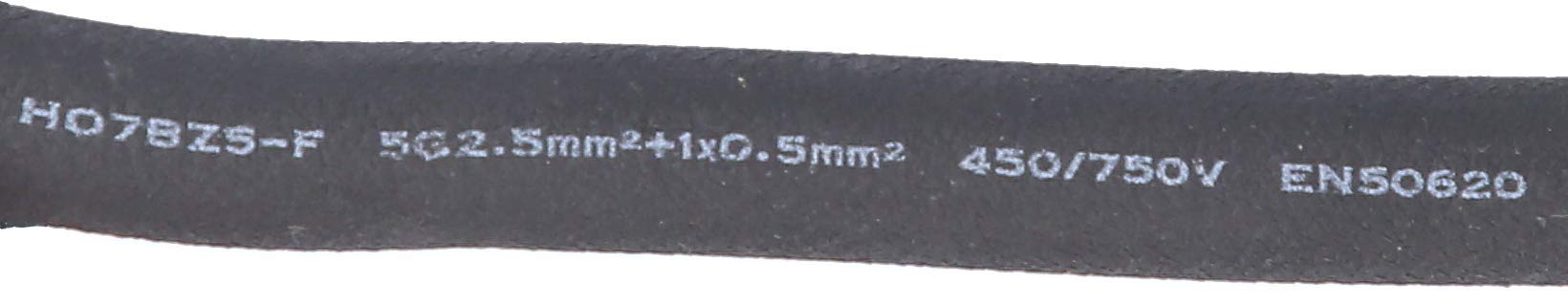 KS Tools 117.7365 Cable de carga en espiral efuturo, enchufe de tipo 2 a tipo 2, trifásico, hasta 11 kW, 32 A, 400 V, Modo 3, 5 metros