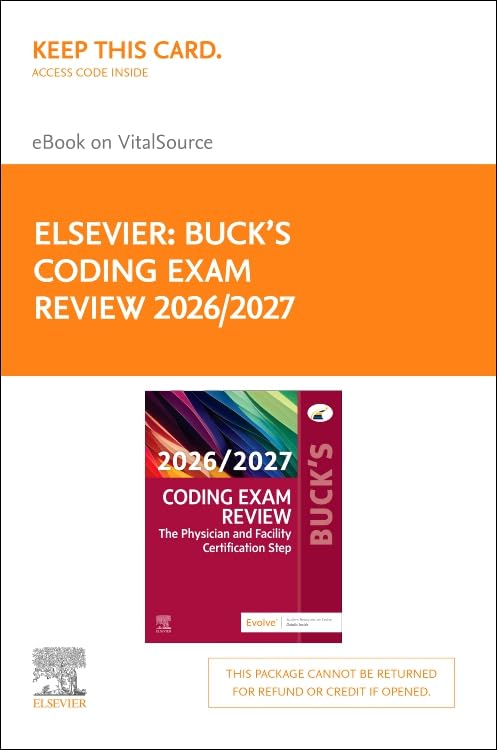 Buck's Coding Exam Review 2026/2027 - Elsevier eBook on VitalSource (Retail Access Card): The Physician and Facility Certification Step