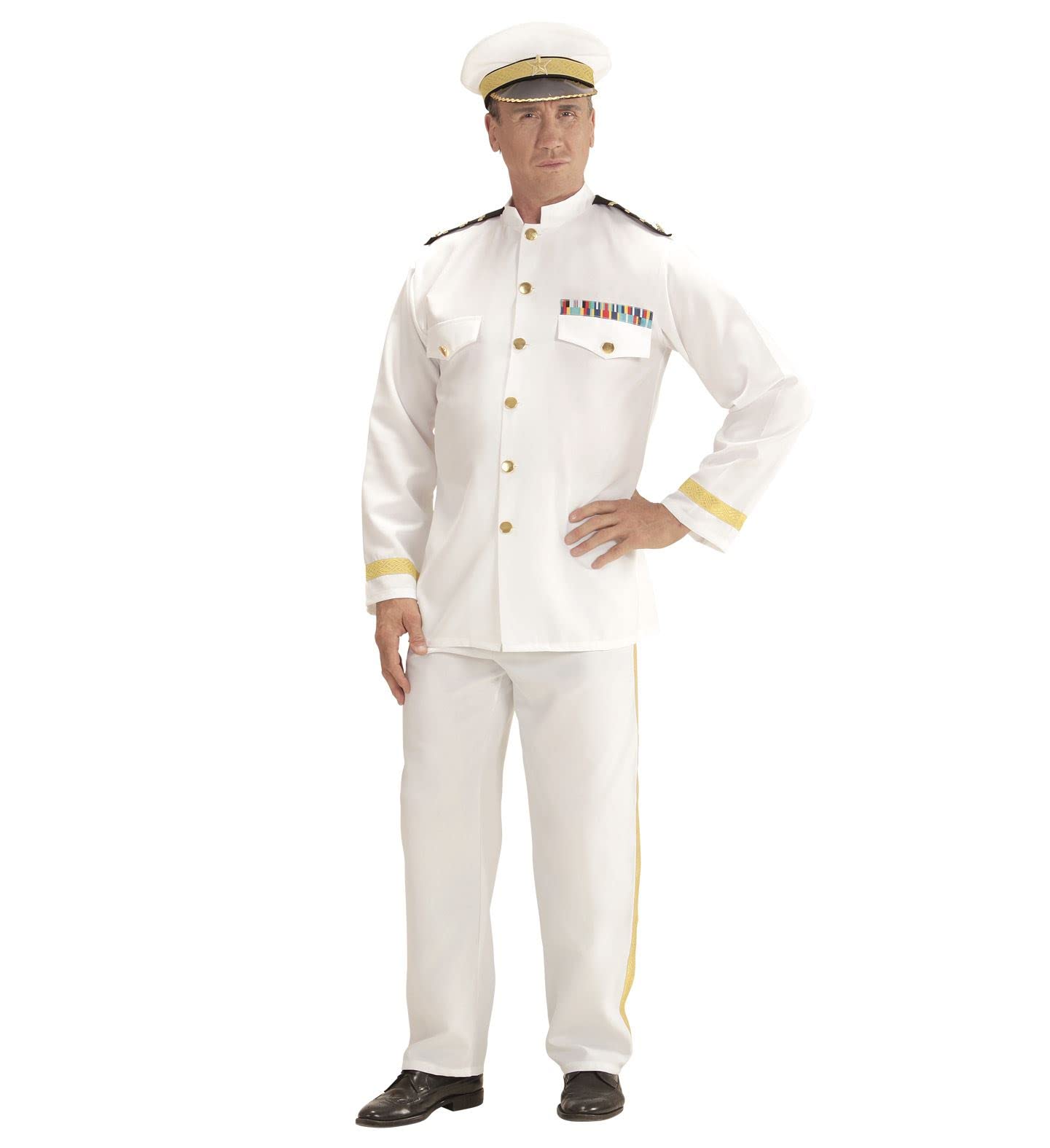 W WIDMANN MILANO Party Fashion - Costume capitaine de marine, uniforme, marin, déguisements de carnaval