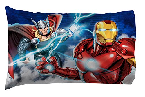 image for Jay Franco Marvel Avengers Blue Circle 5 Piece Full Bed Set - Includes
