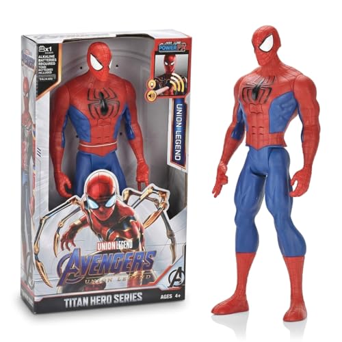 SHAHNARO SpiderMan Action Figure Marvel Titan Hero Series 12 Inch Spider-Man Toy for Kids Marvel Legends Super Hero Figure Spider Man Toys Gift for Boys Girls Ages 4+