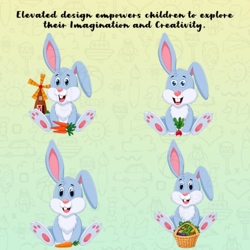 Image of CodersParadise Farm Animal Make-a-Face Sticker Activity Set, 12 Sticker Sheets, Pig, Sheep, Chick, Rabbit, Duck & Farmer Face Stickers, DIY Craft for Kids, Birthday Party Favors