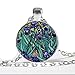 Produktbild Van Gogh Irisen-Halskette mit Frühlingsblumen Garten Blumen Fine Art Anhänger Natur Glas Kuppel Anhänger Halskette