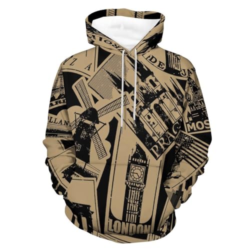 Hoody Sweatshirt Pull pour Homme Femme à la finition soignée et au design minimaliste intemporel