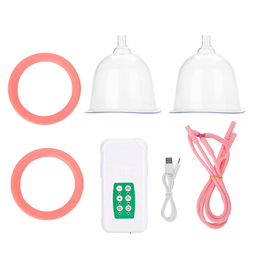 Appareil de massage de poitrine électrique, machine à expansion de poitrine, machine d'agrandissement de poitrine sous vide avec charge USB pour femme (tasse moyenne AB)