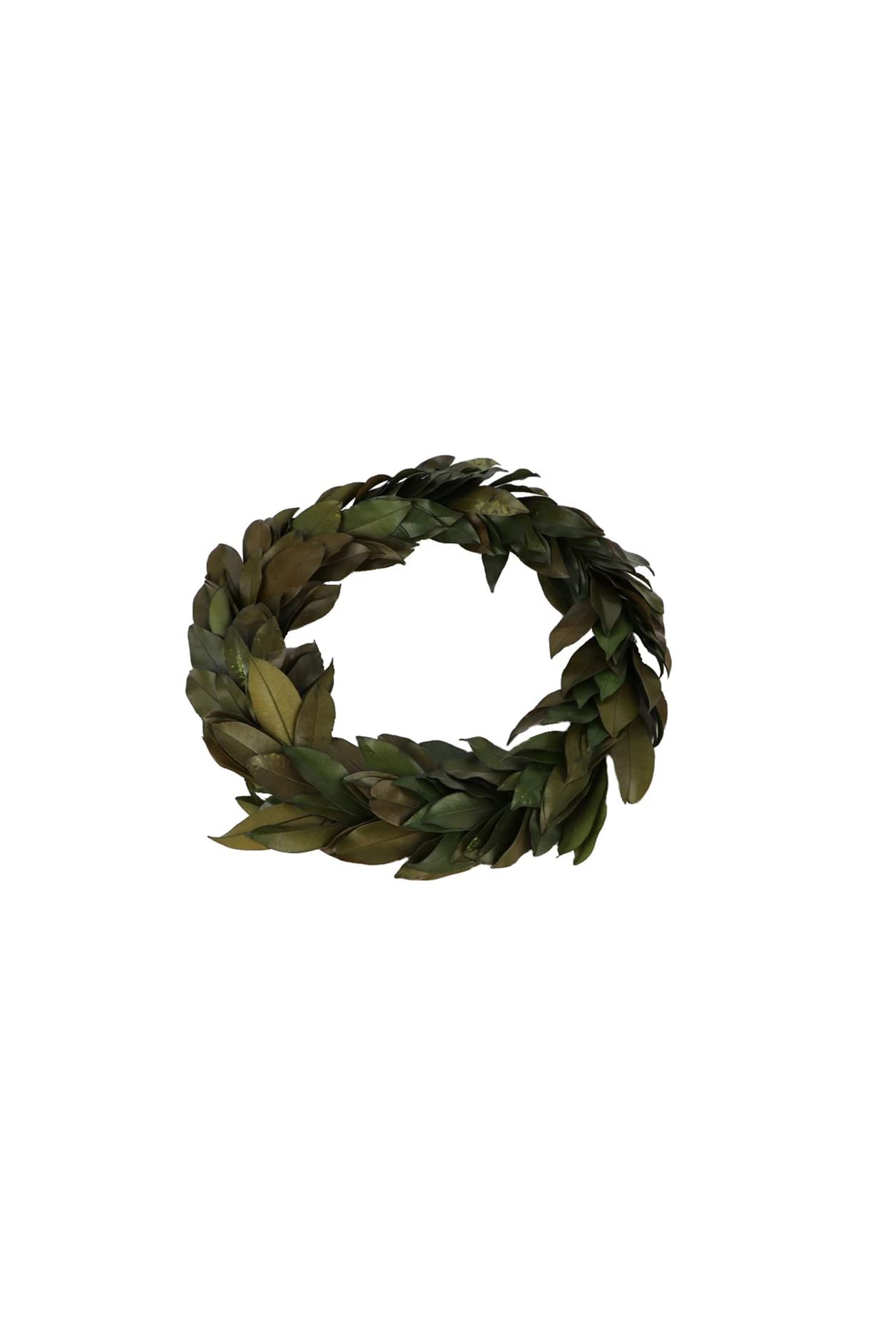 PandecorGarland with leaves Sappo Haley Green Natural dried and stabilized d. 38 x h. 3 cm