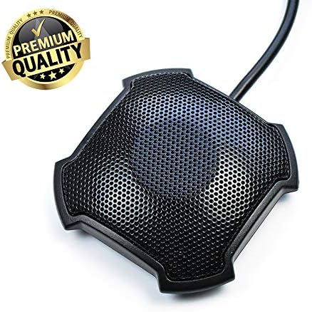Conference Microphone, Antrixus Microphone for Computers Skype, VoIP Calls, Black