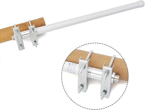 Miniatura 8 de Antena de radio móvil de fibra de vidrio de doble banda, UHF VHF 144430 MHz Base Antena Conector So239 de 15.7 pulgadas para dispositivo de radio de