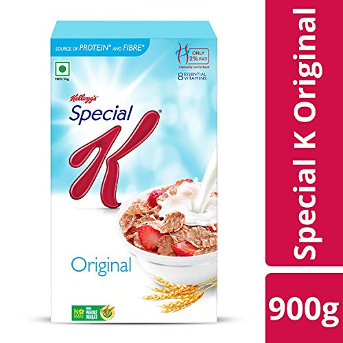 Image of Kellogg's Original Special K | Only 2% Fat | Sub 300 Calorie Breakfast Cereals | Whole Wheat Flakes| Source of Protein & Fibre | 900 /935g