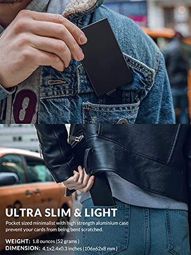 Image of VULKIT Aluminium Men RFID Blocking Wallet(champagne)