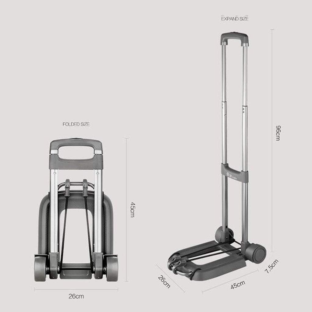 Trolley luggage cart,Small Cart Folding Mini Household Portable Trolley Small Trailer Grocery Shopping Cart