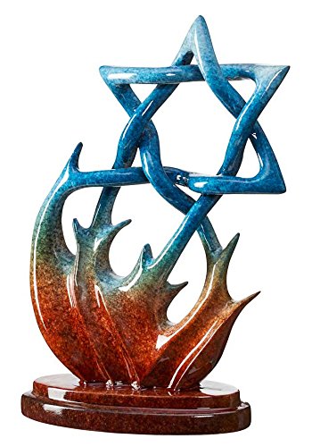 Wild Wings Burn Bush - Star of David Imago Sculpture by Lawrence Oliver