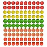 Chaque ensemble comprend 100 fruits en mousse réalistes dans cinq teintes réalistes, avec une taille précise de 2 cm et une construction légère pour un placement sans effort dans les travaux manuels ou les présentoirs décoratifs