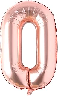Rose Gold 32 inch Letter Balloons Alphabet Balloons Foil Mylar Party Wedding Bachelorette Birthday Bridal Shower Graduation Anniversary Celebration Decoration (32 INCH Rose Gold O)