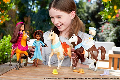 Mattel Spirit Untamed Miradero Festival Lucky Doll (7-In) With Dress, Floral Crown, Brush & Spirit Horse (8-In) With Long Mane, Floral Garland, Horse Blanket, Great Gift For Ages 3 Years Old & Up #TOP1