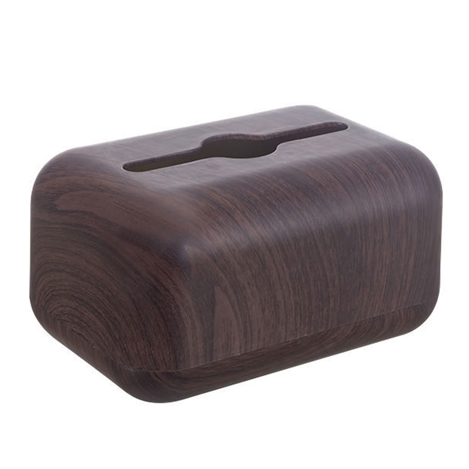 rectangular tissue box cover, Imitation Wooden Tissue Holder Household Paper Towel Storage Box Tissue for Case