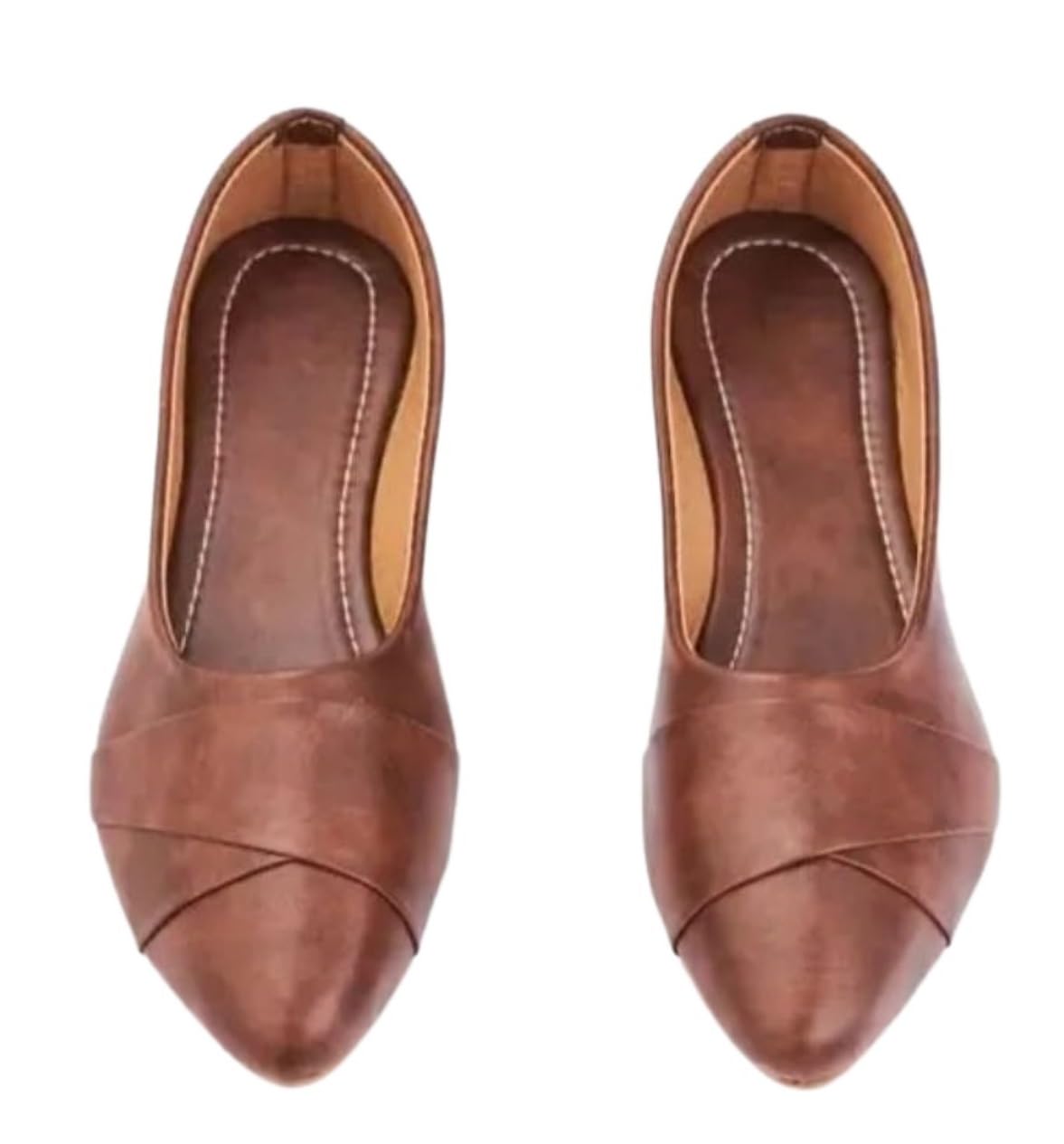 A.S ENTERPRISE Women's Synthetic Leather Belly Shoes Comfortable Stylish & Lightweight Casual Flats Slip-On Design Anti-Slip Sole Perfect