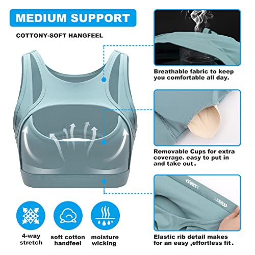 Image of Betaven Push up Sports Bra for Women Sexy Hollow Crop Tops with Removable Cups Workout Fitness Yoga Bra Medium Support
